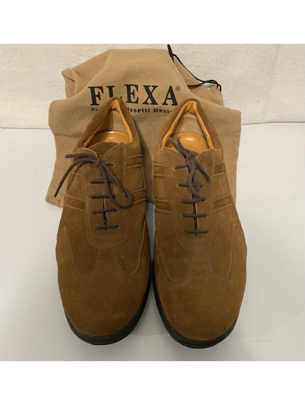 Fratelli Rossetti Men's Brown Suede Lace up  Shoes New - Sz 10 T31
